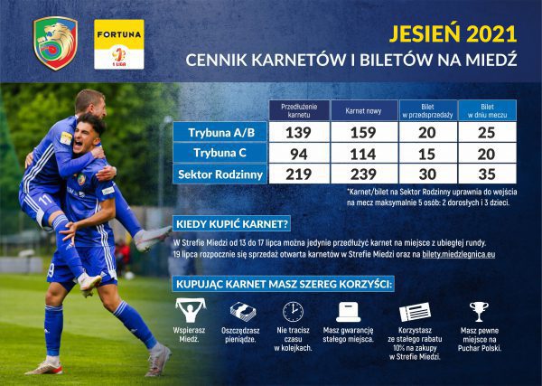 Trwa sprzedaż biletów na mecz Miedzi z GKS Jastrzębie Trwa sprzedaż biletów na mecz Miedzi z GKS Jastrzębie
