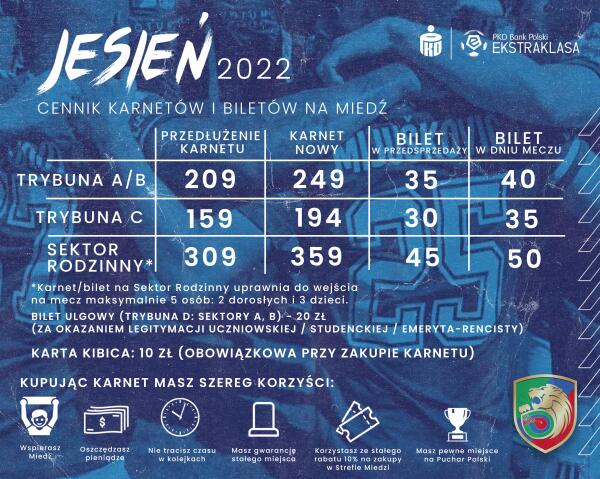 Karnety na mecze Miedzi w Ekstraklasie od 30 czerwca Karnety na mecze Miedzi w Ekstraklasie od 30 czerwca
