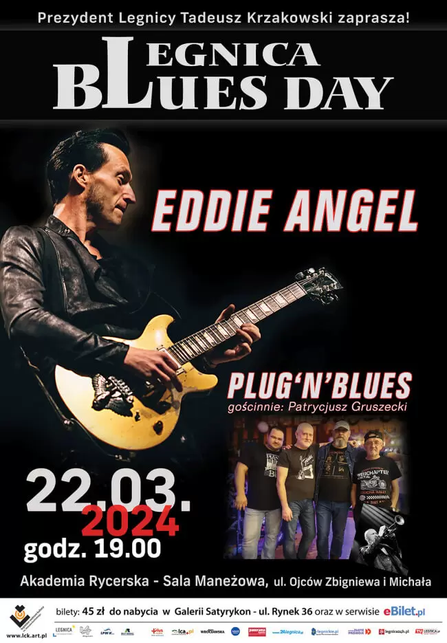 Legnica Blues Day. 22 marca zagra legendarny Eddie Angel