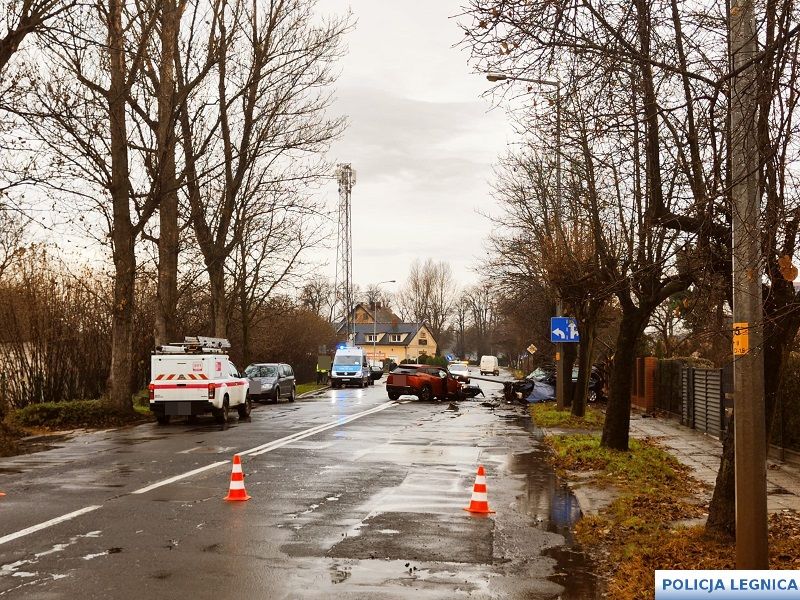 Pijany kierowca spowodował wypadek na ul. Zamiejskiej