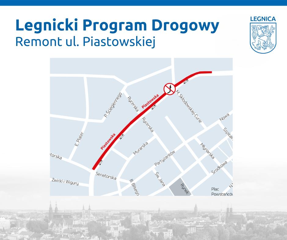 Rusza remont ulicy Piastowskiej. Sprawdź organizację ruchu Rusza remont ulicy Piastowskiej. Sprawdź organizację ruchu