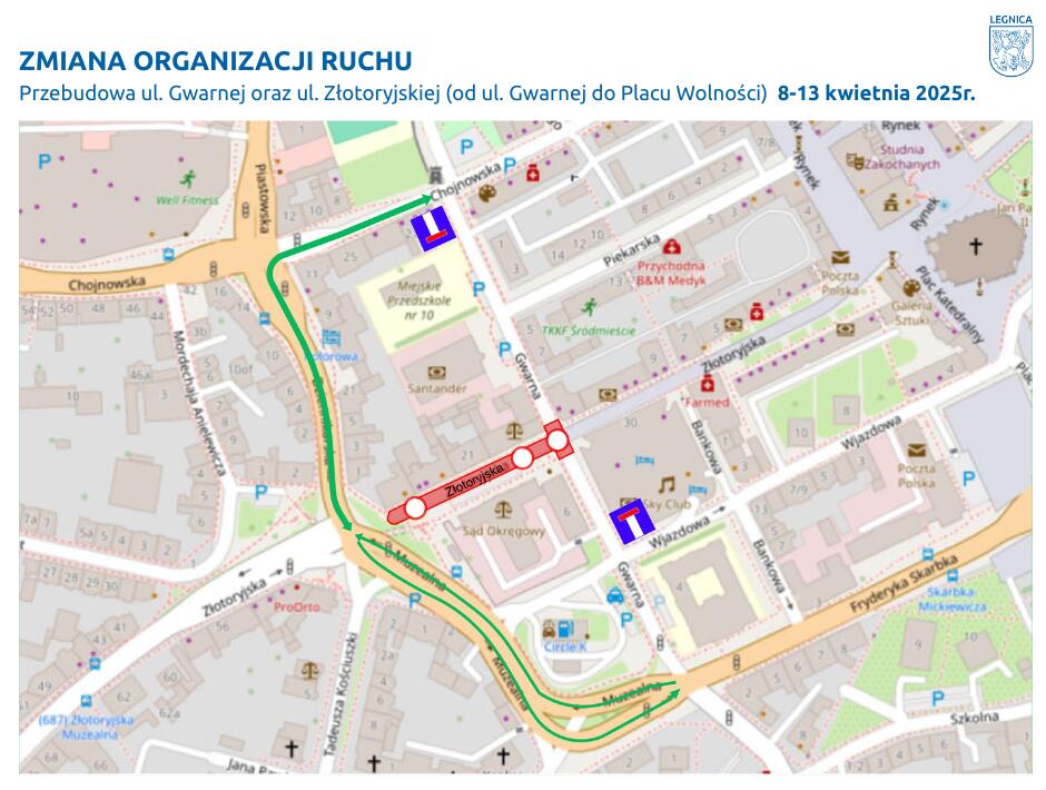 Uwaga kierowcy! Zmiany w organizacji ruchu na Złotoryjskiej i Gwarnej Uwaga kierowcy! Zmiany w organizacji ruchu na Złotoryjskiej i Gwarnej