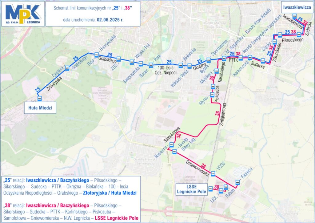 MPK Legnica z nowymi liniami autobusowymi od 2 czerwca MPK Legnica z nowymi liniami autobusowymi od 2 czerwca