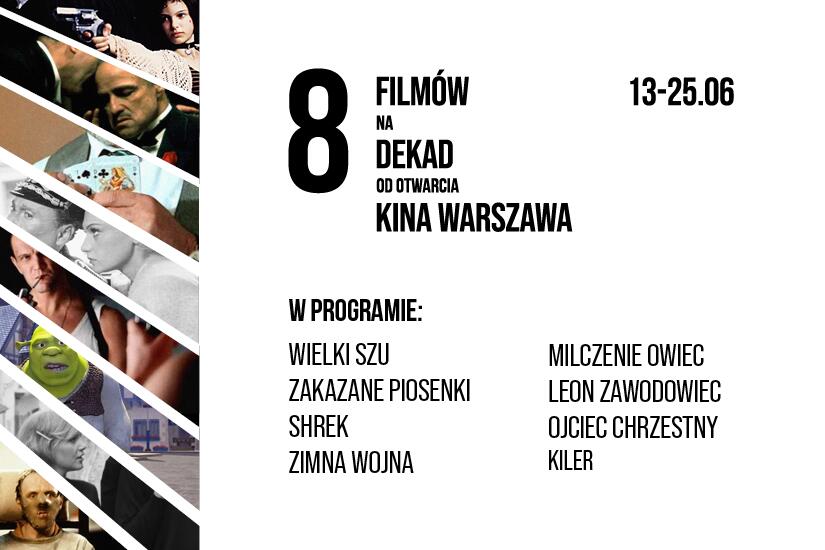 8 filmów na 8 dekad od otwarcia kina Warszawa 8 filmów na 8 dekad od otwarcia kina Warszawa